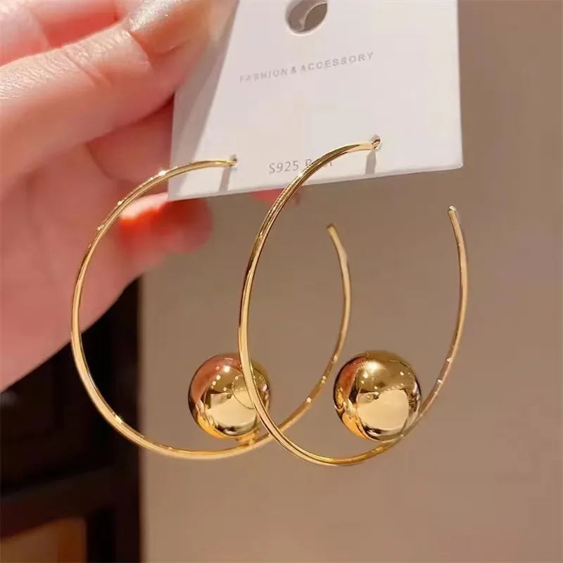 Sphere Hoop Earring