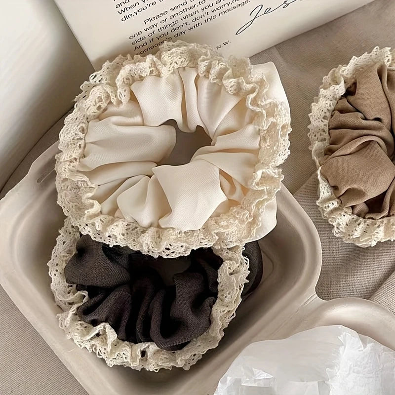 French Lace Scrunchies