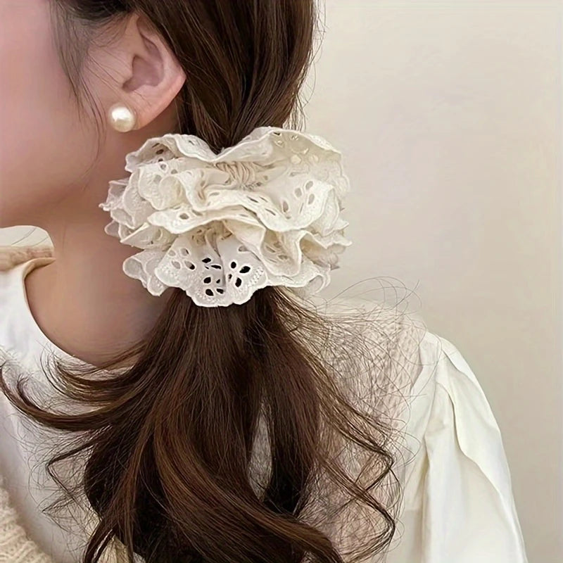 Vintage Lace Scrunchies