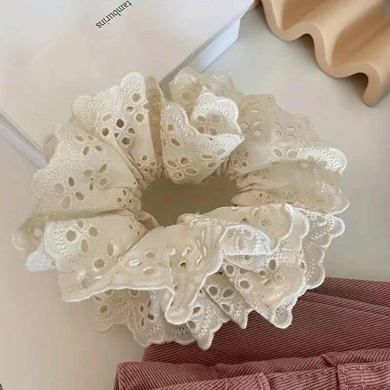 Vintage Lace Scrunchies