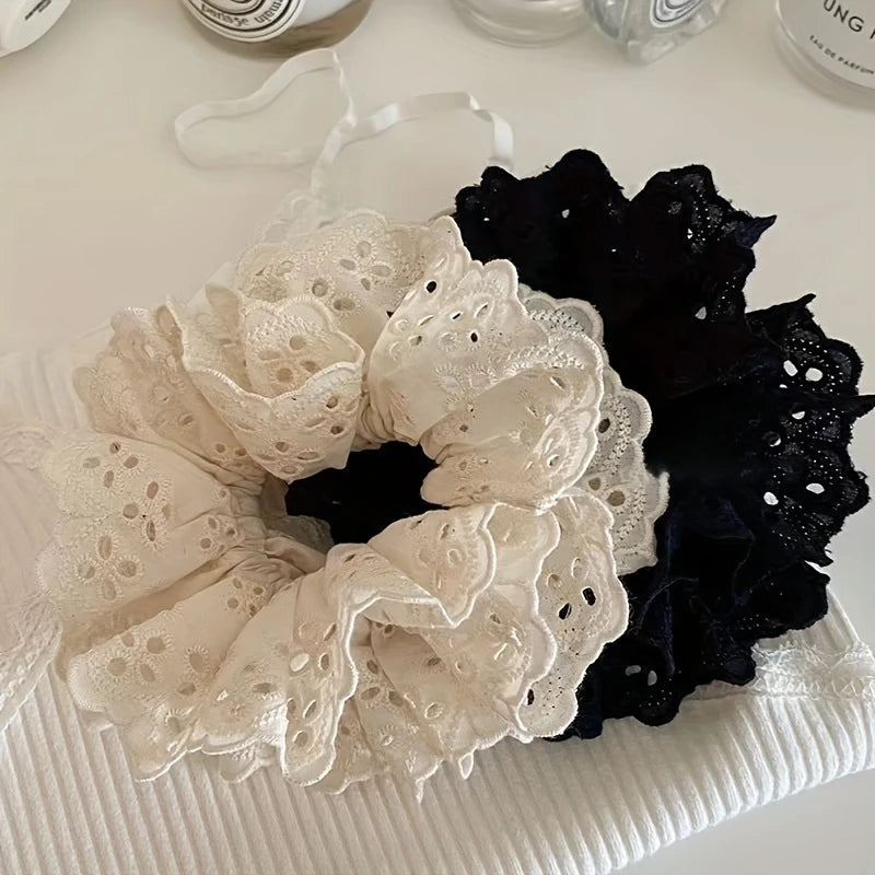 Vintage Lace Scrunchies