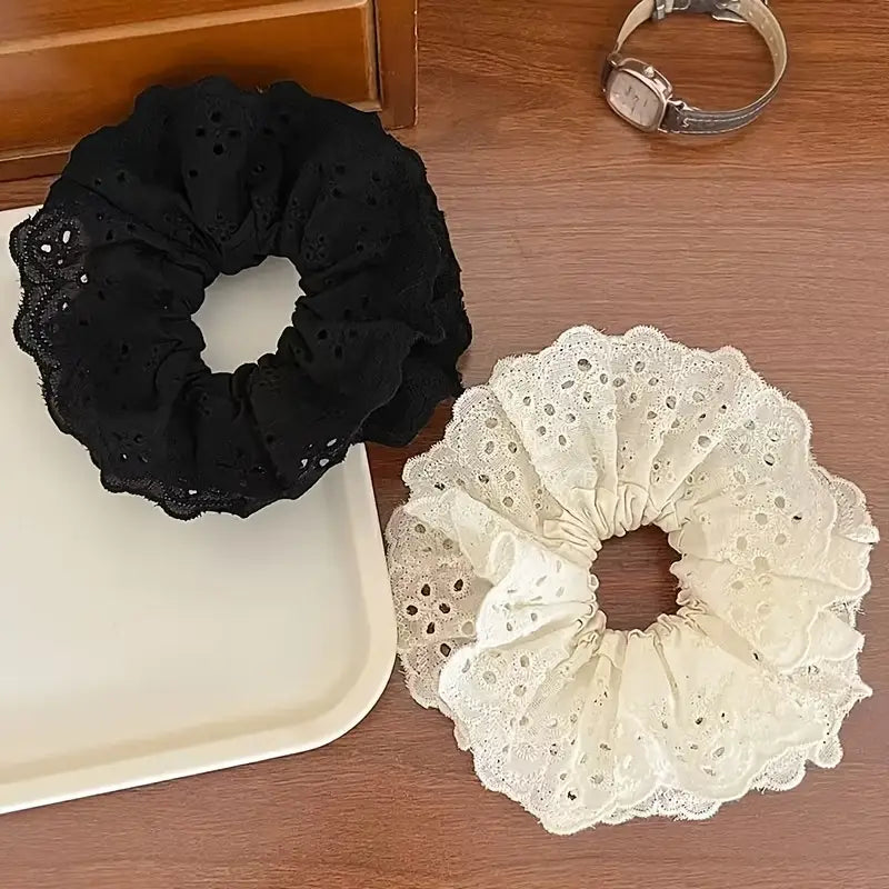 Vintage Lace Scrunchies