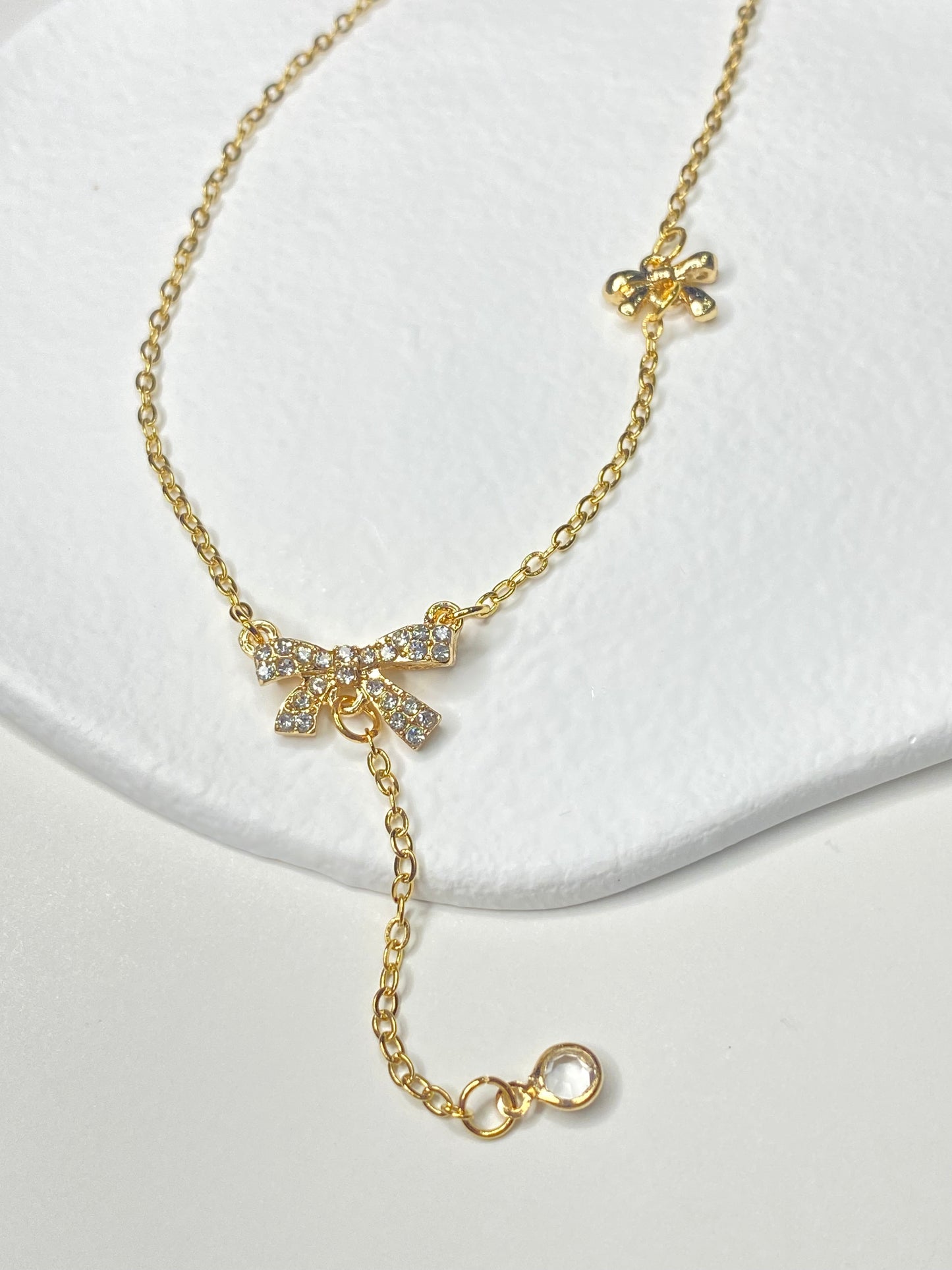 Double Bow Necklace