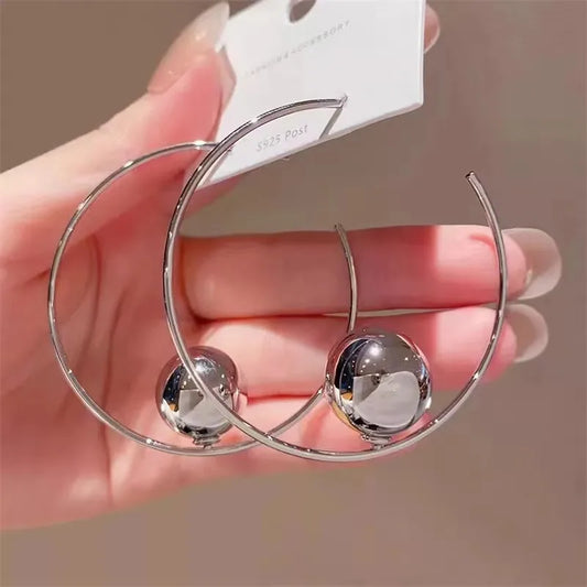 Sphere Hoop Earring