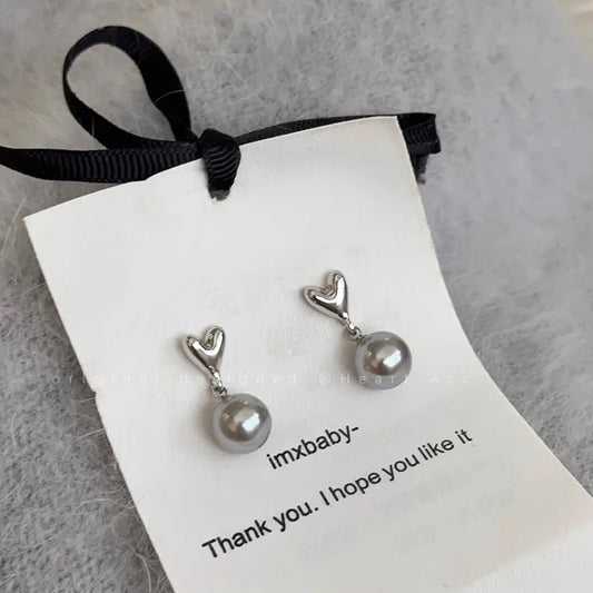 Silver Pearl Earrings