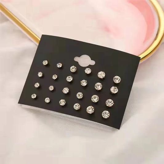 Golden Diamond Earrings