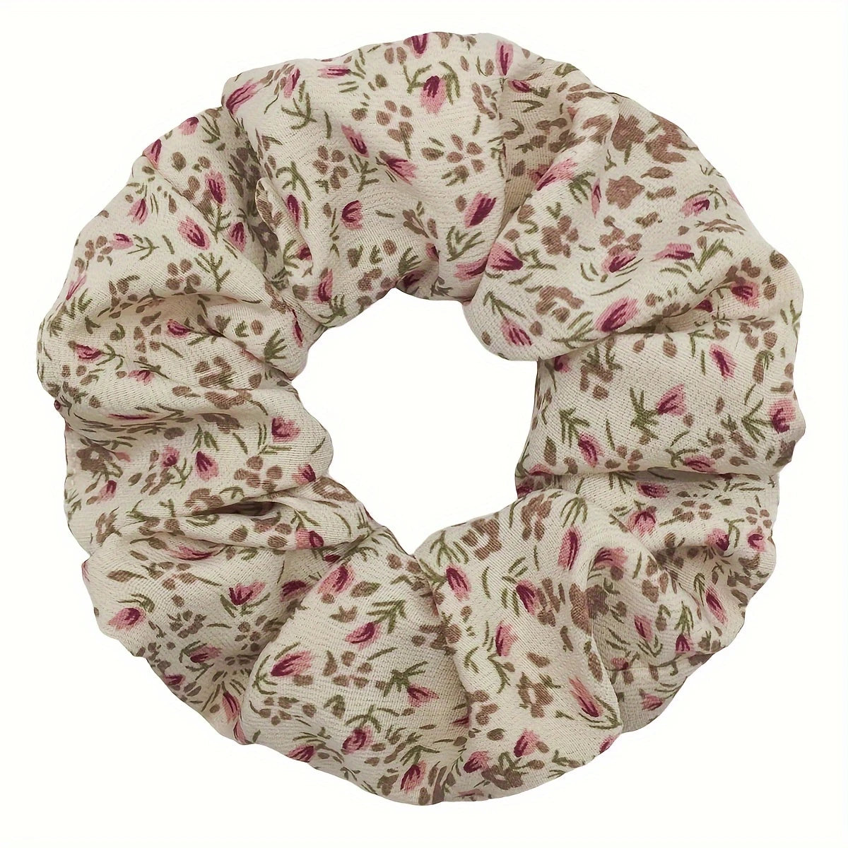 Chiffon Floral Scrunchies
