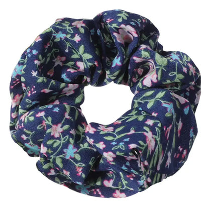 Printed Floral Scrunchies