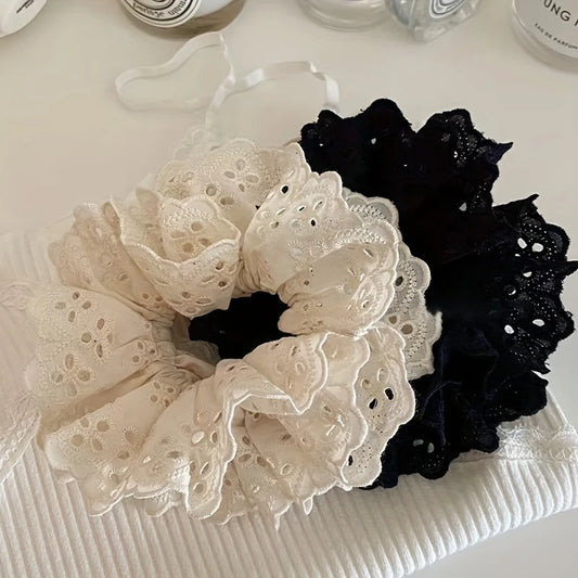 Vintage Lace Scrunchies