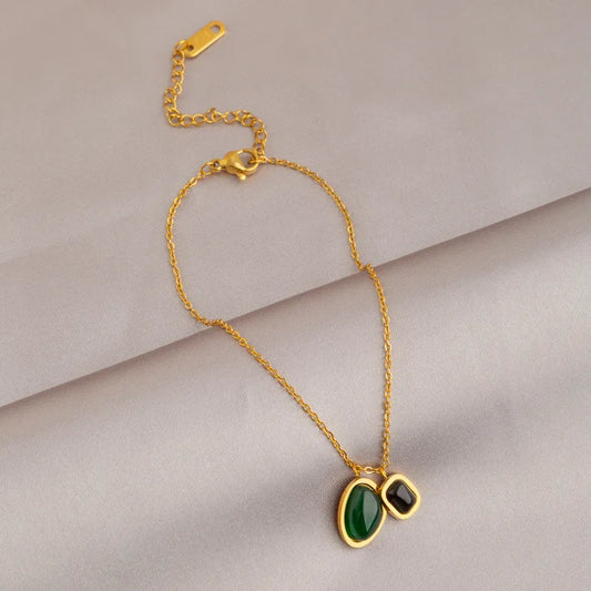 Green Barefoot Anklet