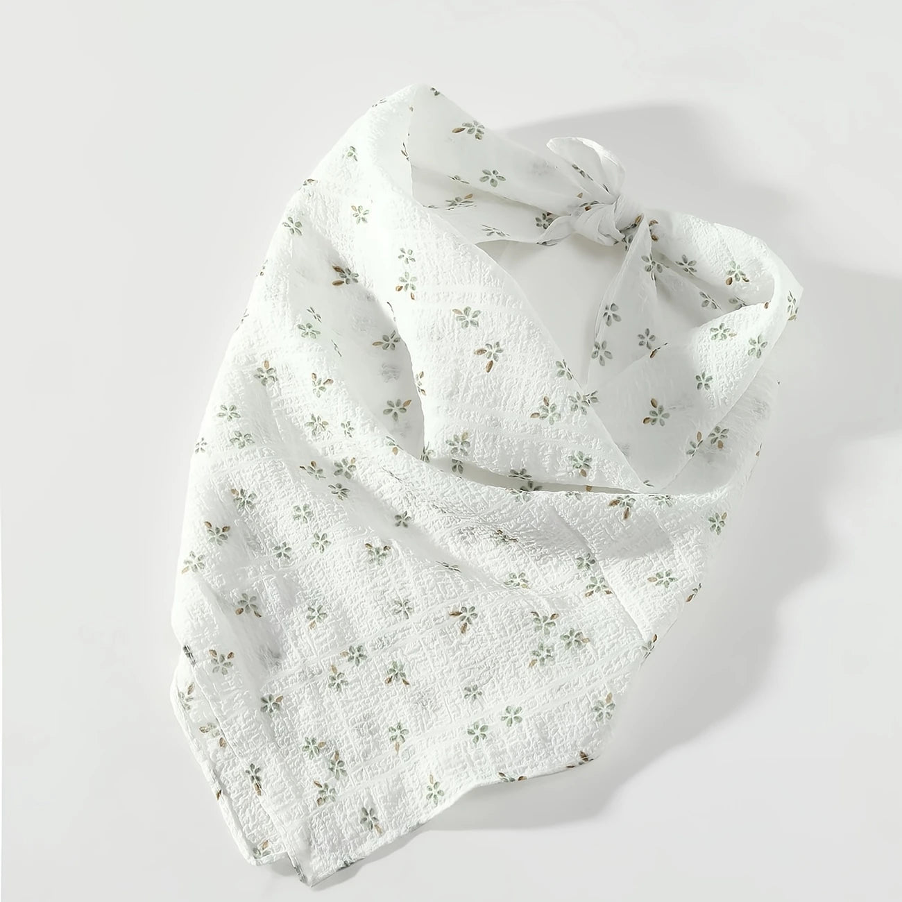 Green Flowers Bandana Headscarf