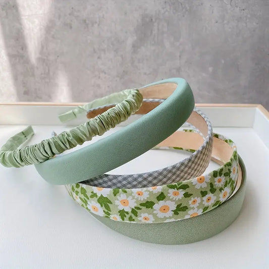 Satin Pleated Headbands