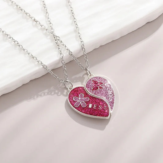 Glitter Best Friend Necklace