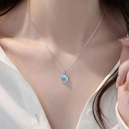 Blue Opaque Necklace