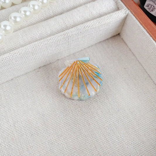 Marine Style Floral Clip
