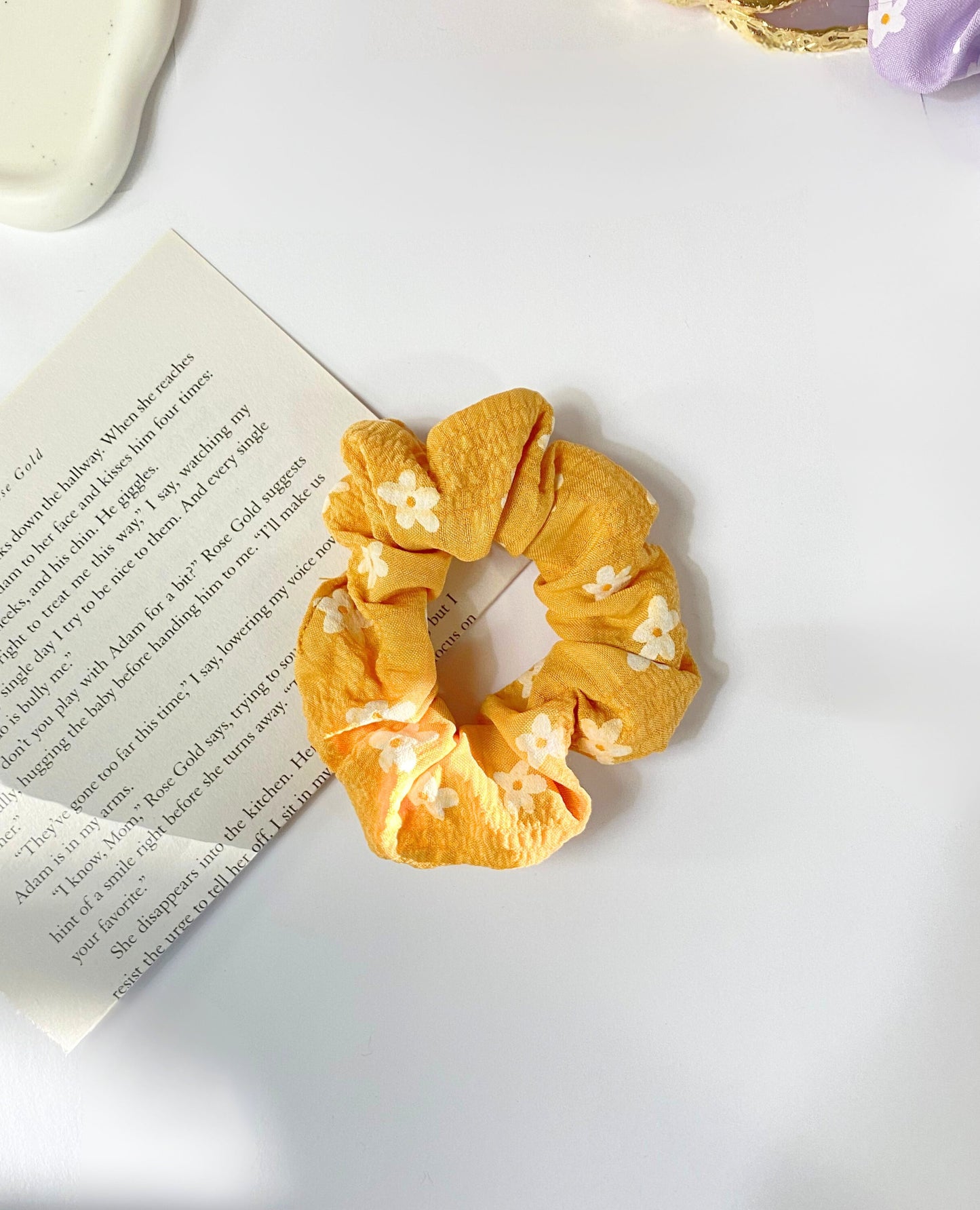 Daisy Cotton Scrunchies