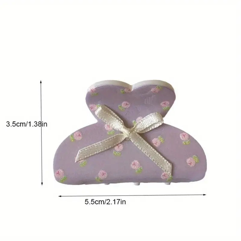 Cute Purple Bow Clip