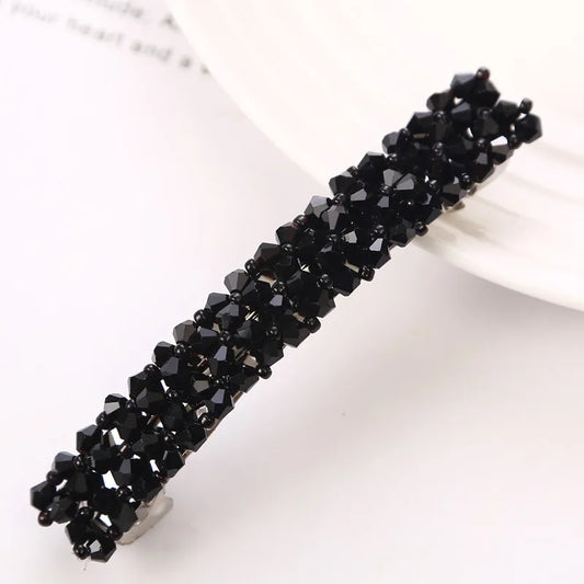Black Crystals Clip