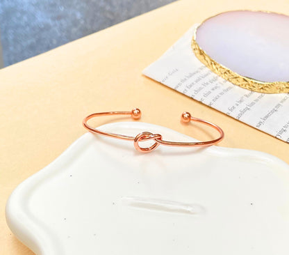 Knot Rose Gold Bangle