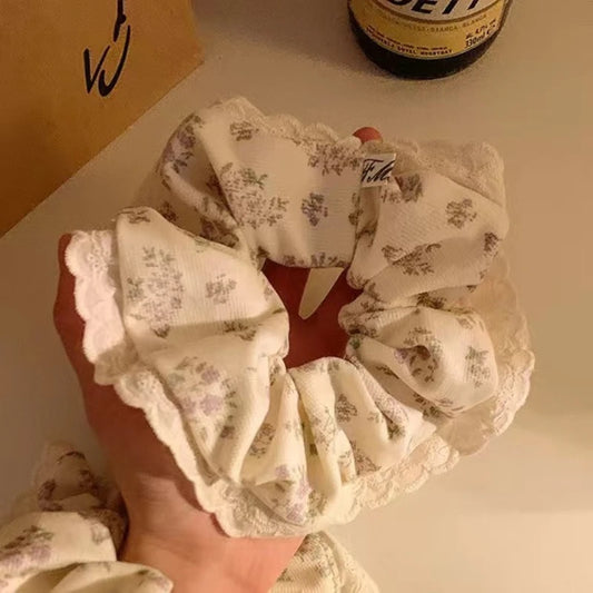 Blueberry Lace Scrunchie