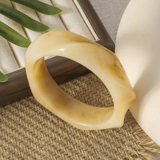 Resin Beige Bangle