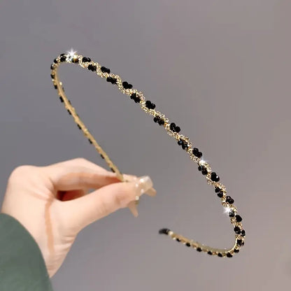 Sparkling Black Headband