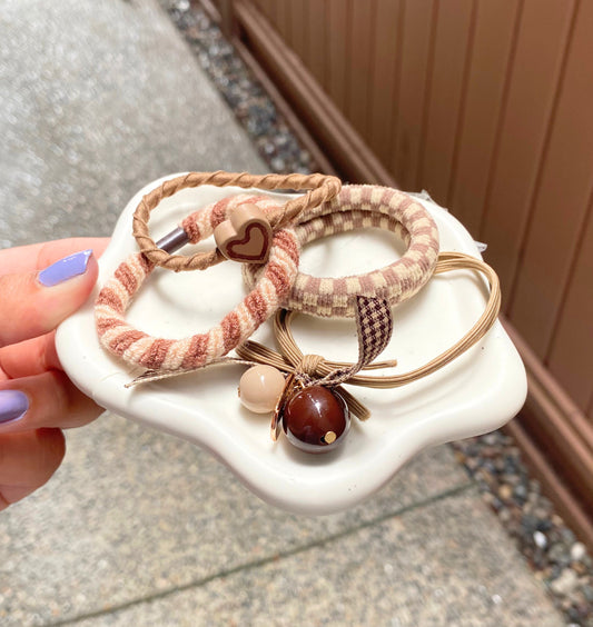 Coffee Shade Hair Tie
