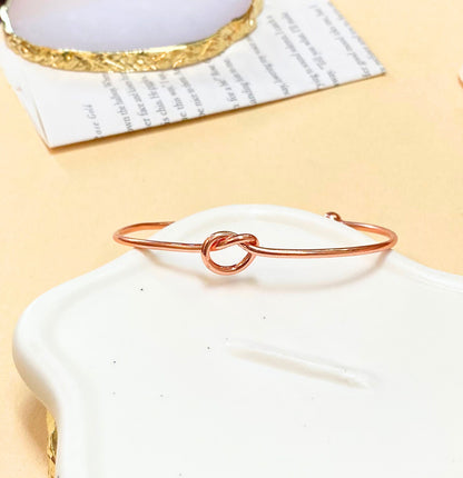 Knot Rose Gold Bangle