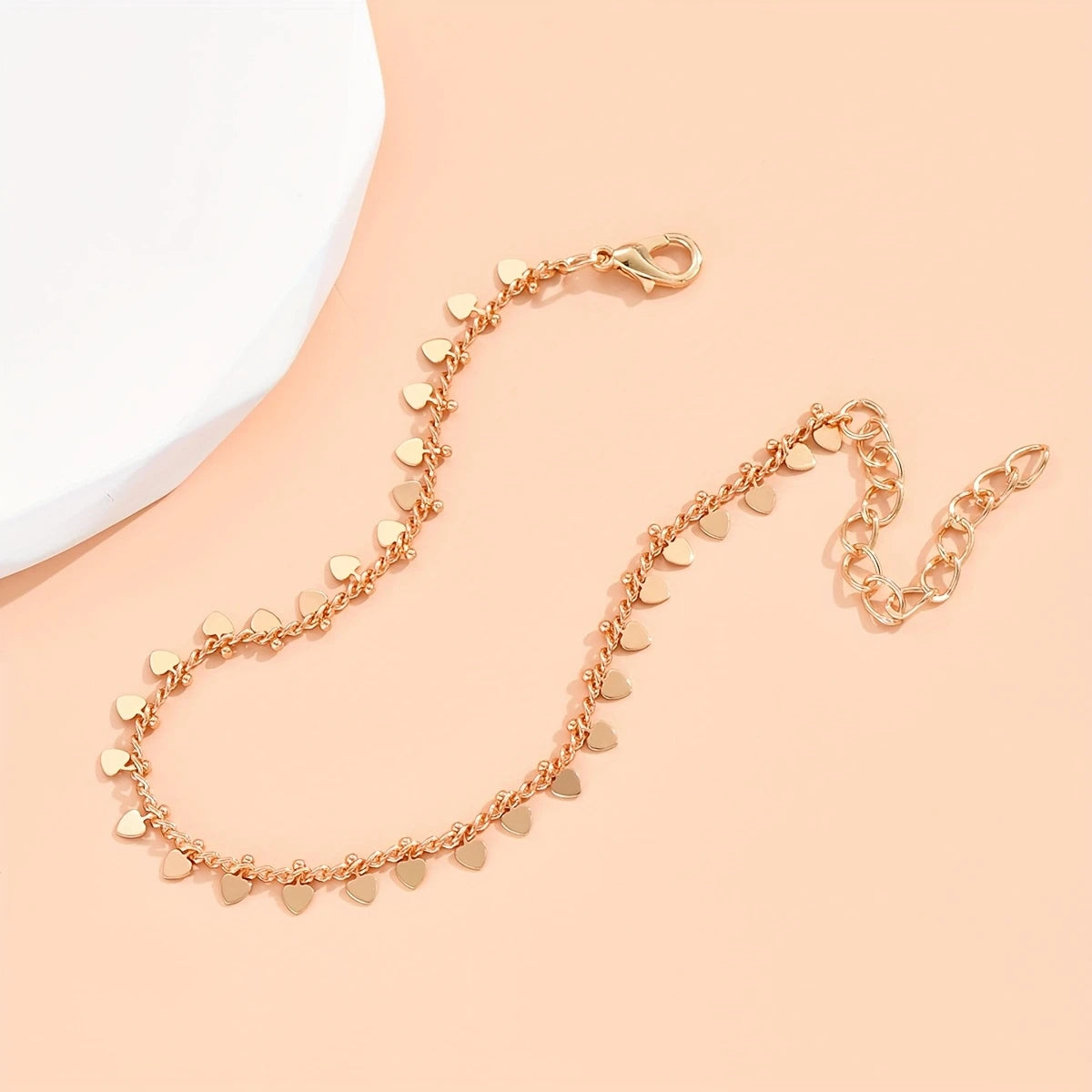 Heart Charm Anklet