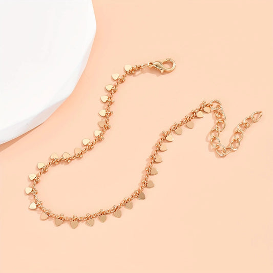 Heart Charm Anklet
