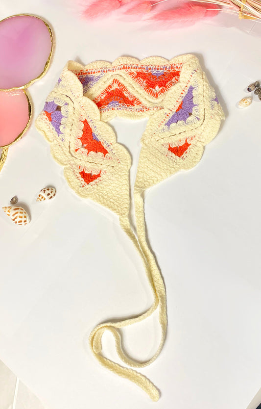 Knitted Floral Hairband