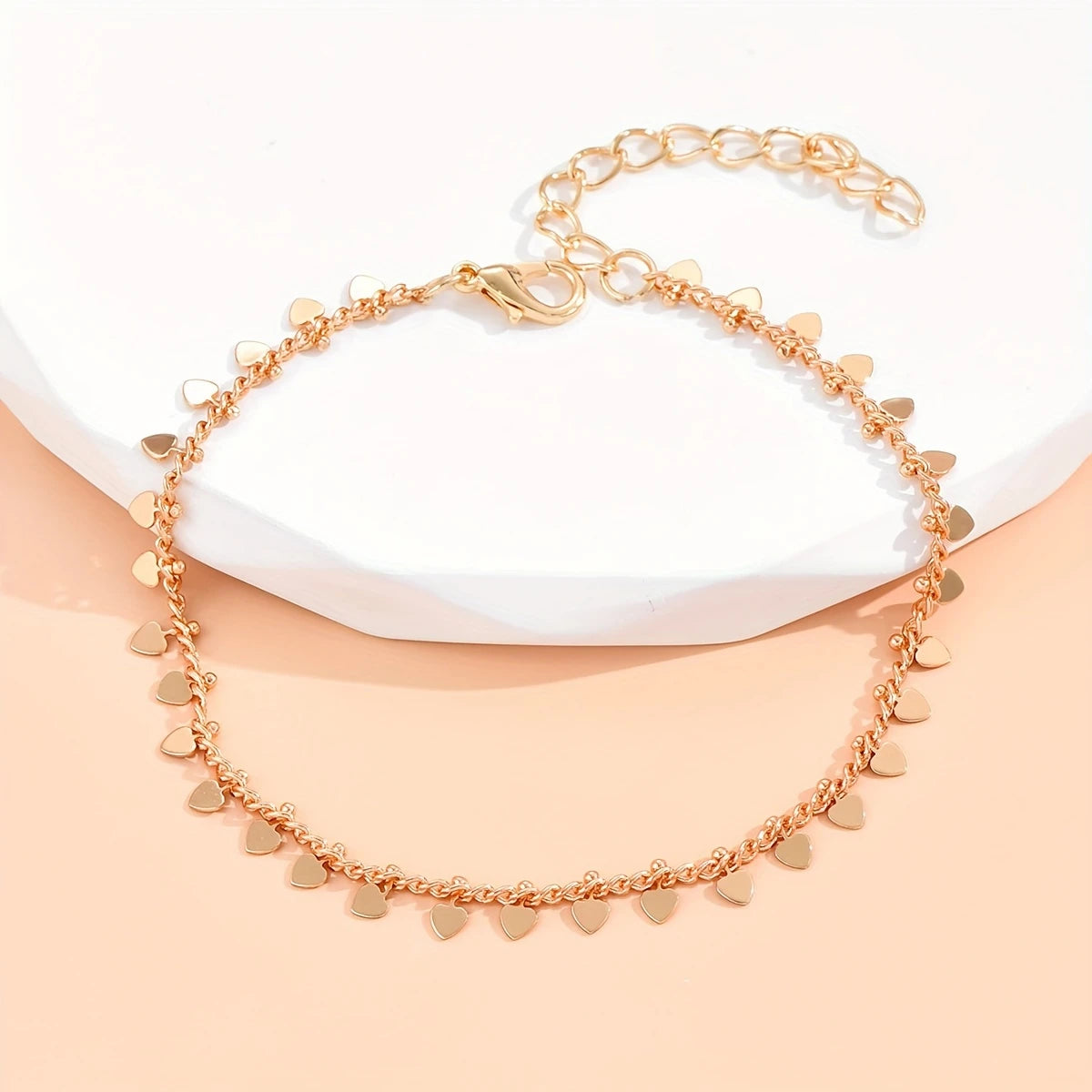 Heart Charm Anklet