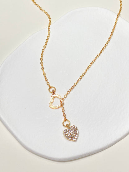 Double Heart Necklace