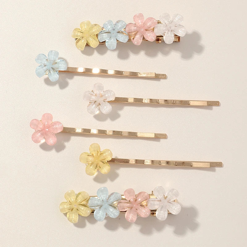 Crystals Daisy Hairpins