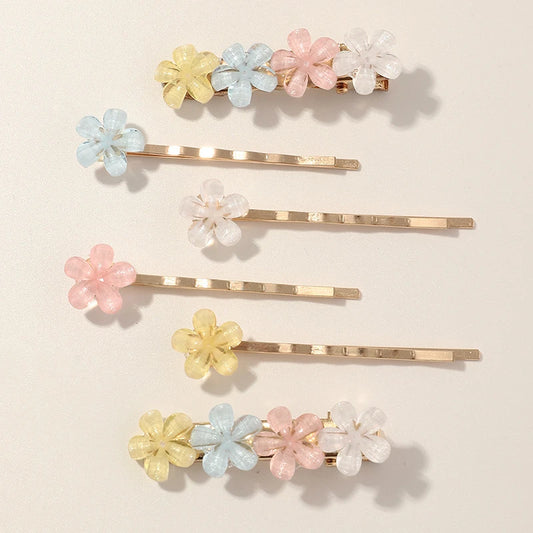 Crystals Daisy Hairpins