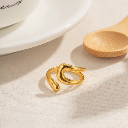 Freestyle Golden Open Ring