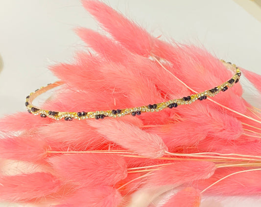 Sparkling Black Headband
