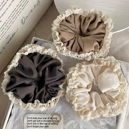 French Lace Scrunchies