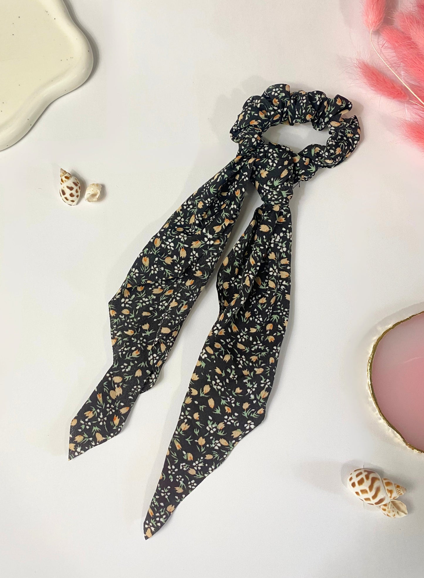 Bohemian Floral Ribbon Hairtie