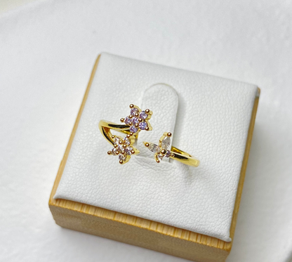 Veloura Butterfly Open Ring