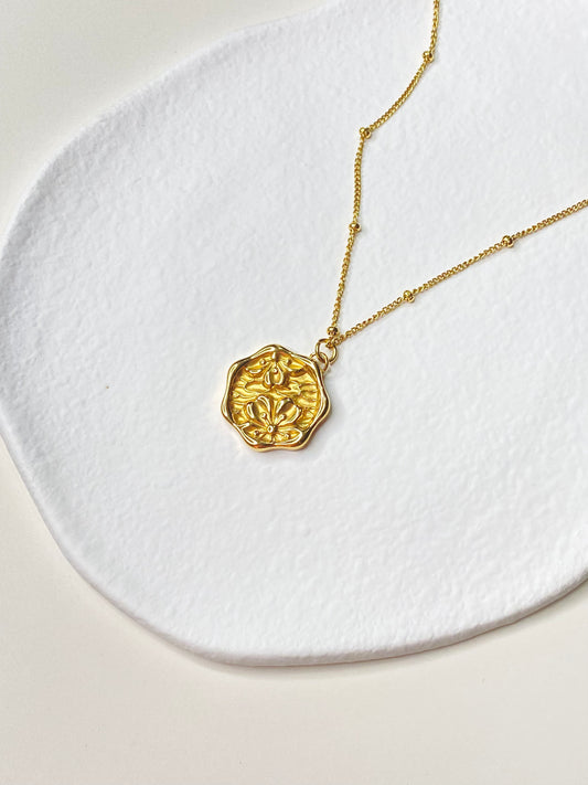 Gold Flower Necklace