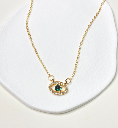 Green Evil Eye Pendant