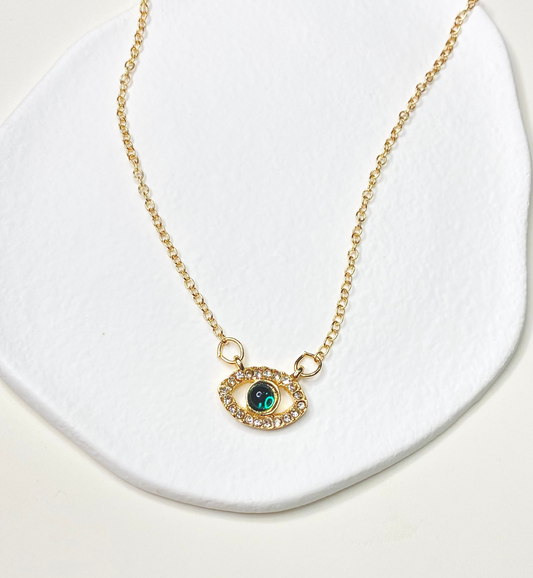 Green Evil Eye Pendant