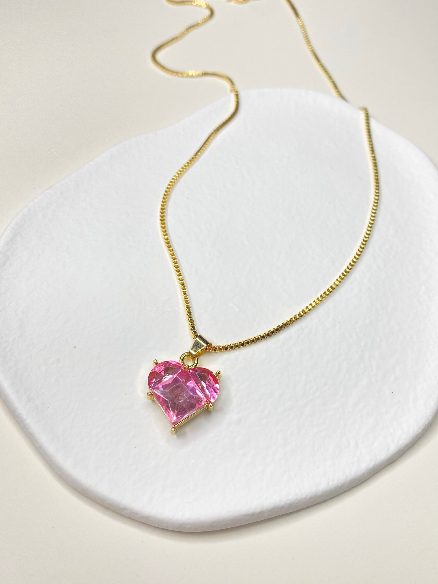 Pink Heart Necklace