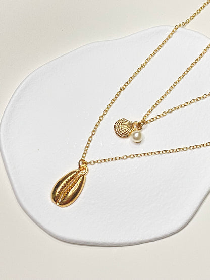 Shell Double Layer Necklace