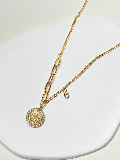 Gold Rose Pendant