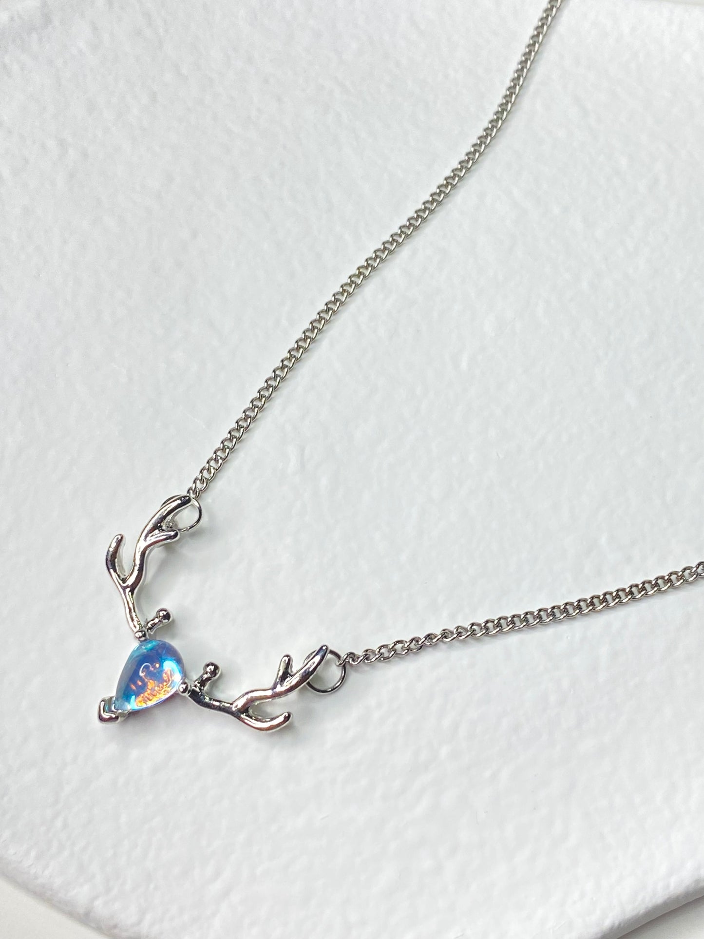 Crystal Deer Necklace