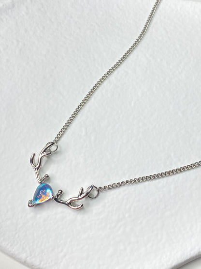 Crystal Deer Necklace
