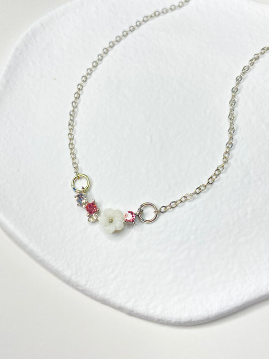 White Flower Necklace