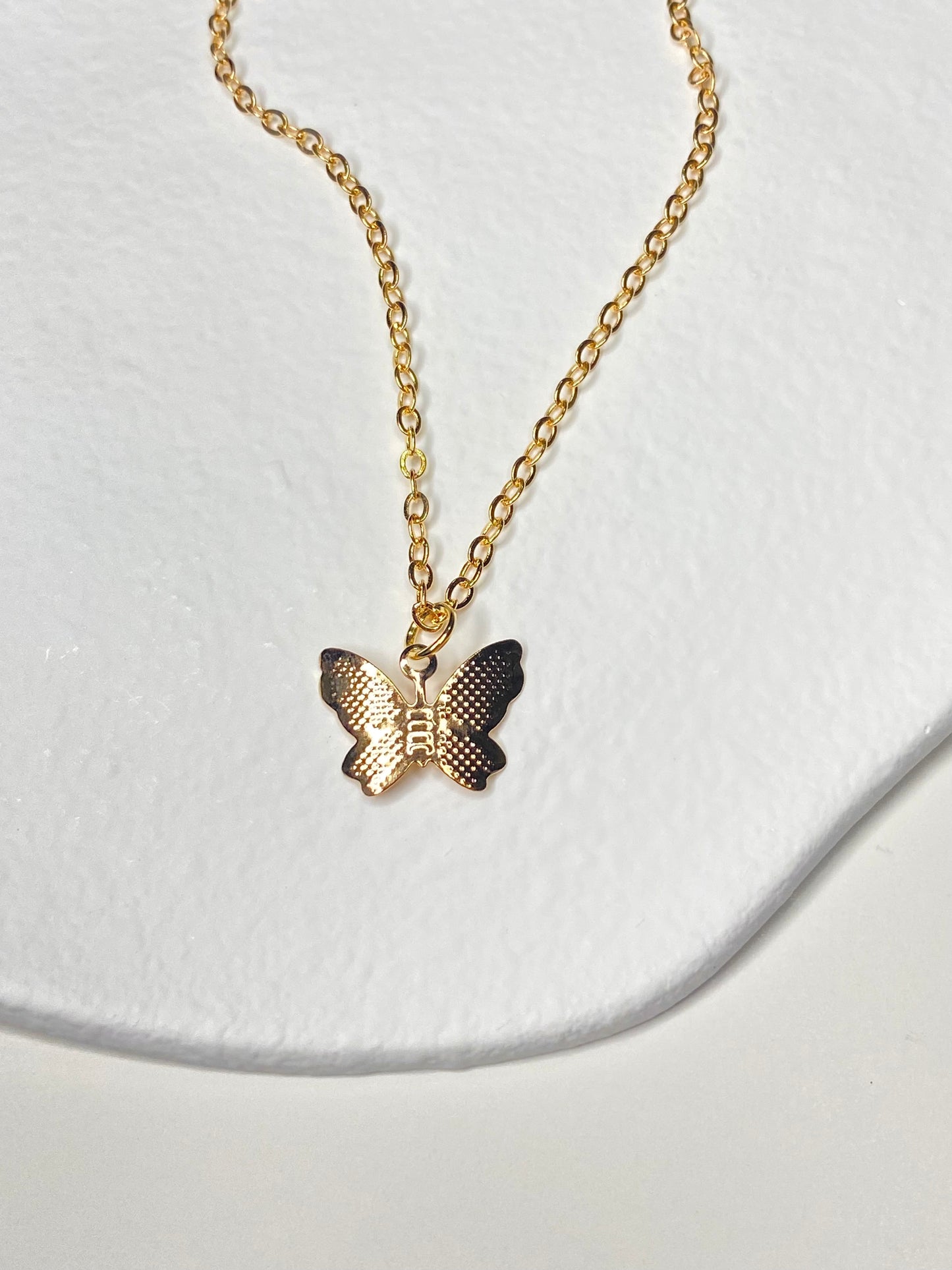 Gold Butterfly Pendant